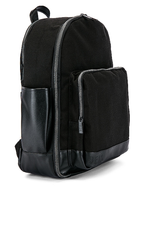 beis black backpack