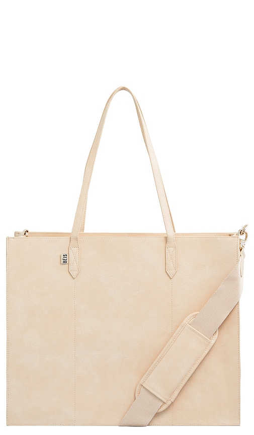 BEIS The Work Tote in Beige