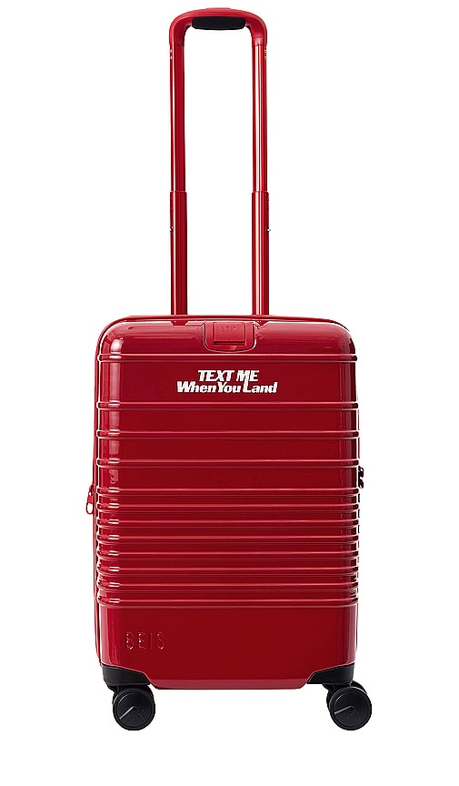 BEIS The Carry-on Roller in Text Me Red
