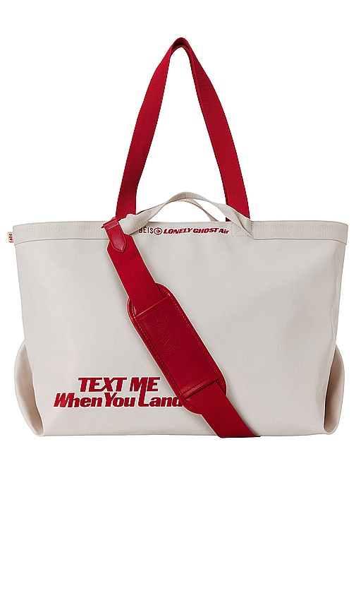 BEIS The Travel Tote in Ghost White