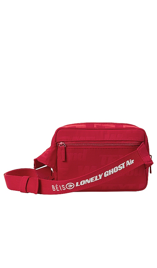 Shop Beis The Belt Bag In Text Me Red
