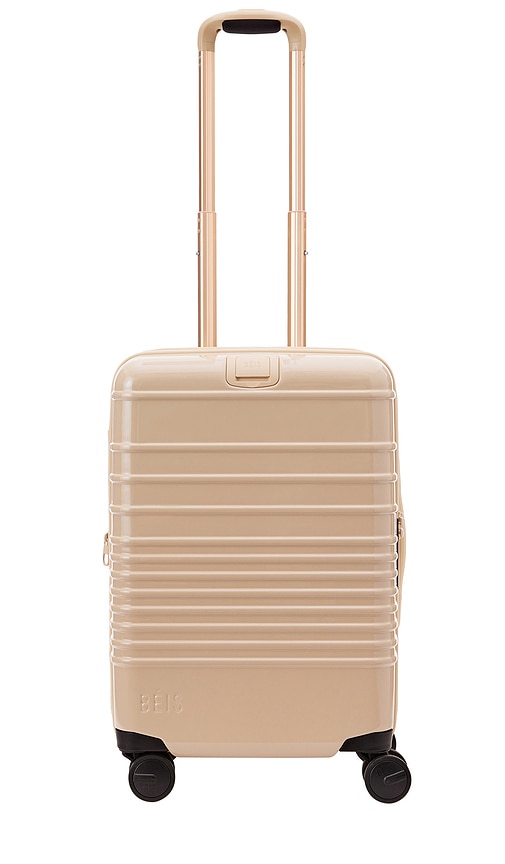 Shop Beis The Glossy Carry-on Roller In Beige