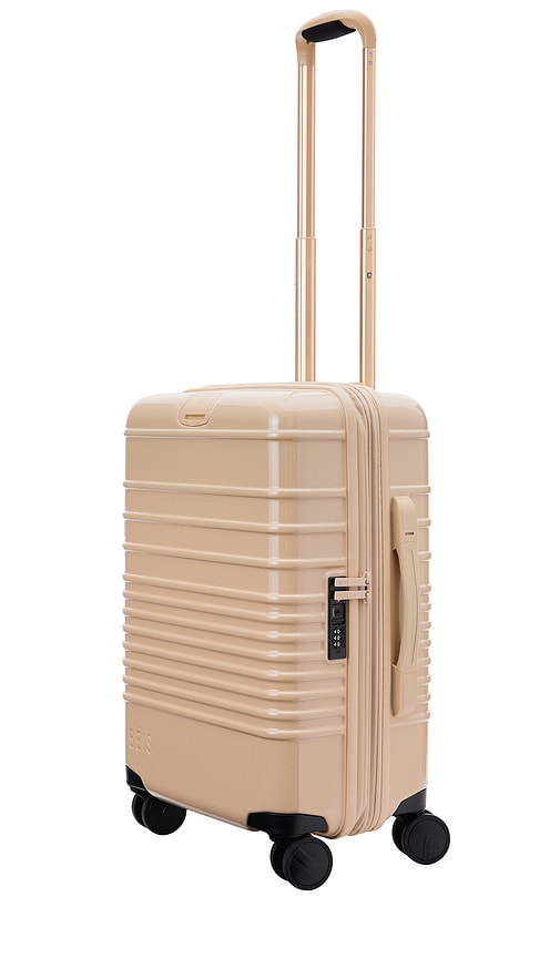 Shop Beis The Glossy Carry-on Roller In Beige