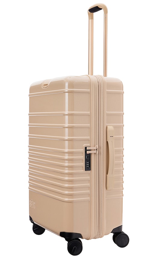 Shop Beis The Glossy Medium Check-in Roller In Beige