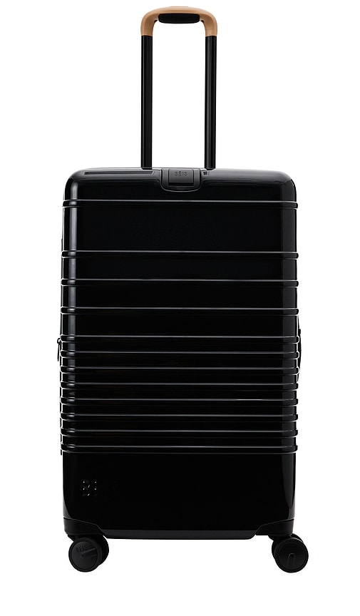 Shop Beis The Glossy Medium Check-in Roller In Black