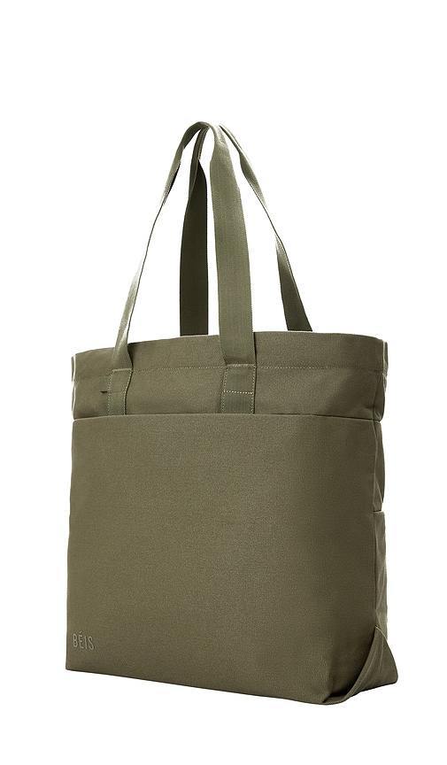  Beis The Utility Tote In Olive. 