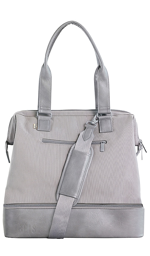 Shop Beis The Convertible Mini Weekend In Grey