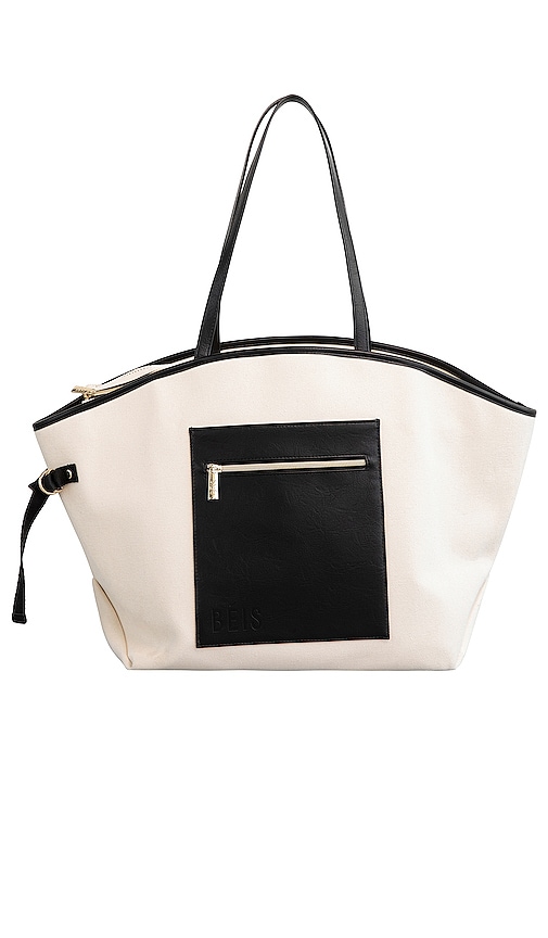 BEIS Canvas Tote in Beige