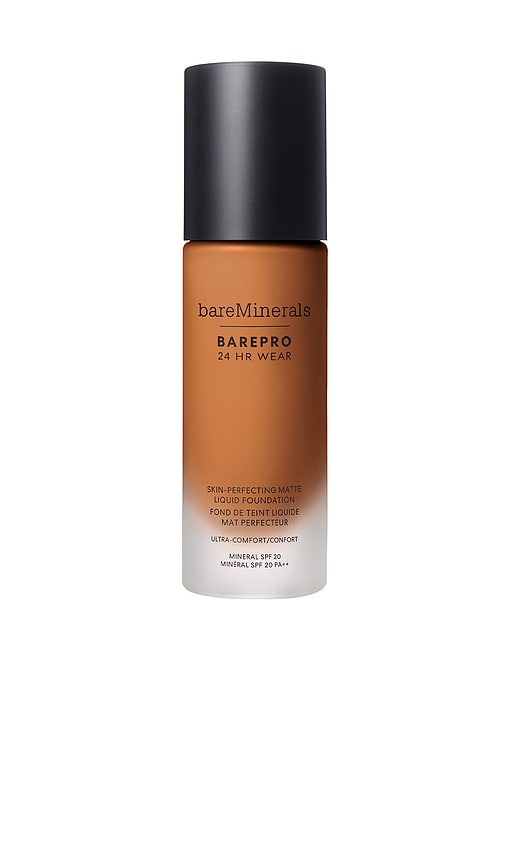 Bare Pro 24 Hour Matte Perfection Liquid Foundation in Med. Deep 46 Warm.