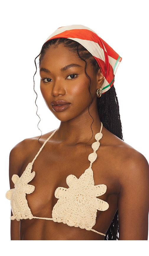 Plage Scarf in Red.