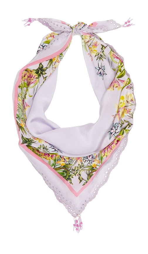  Hemant And Nandita Accessoires Scarf In Lavender. 