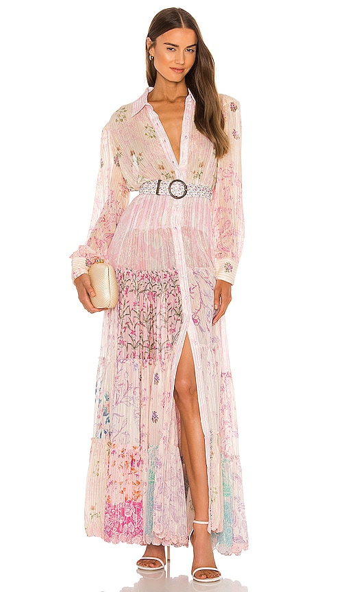 HEMANT AND NANDITA Sahar Maxi Dress in Pastel Multi | REVOLVE