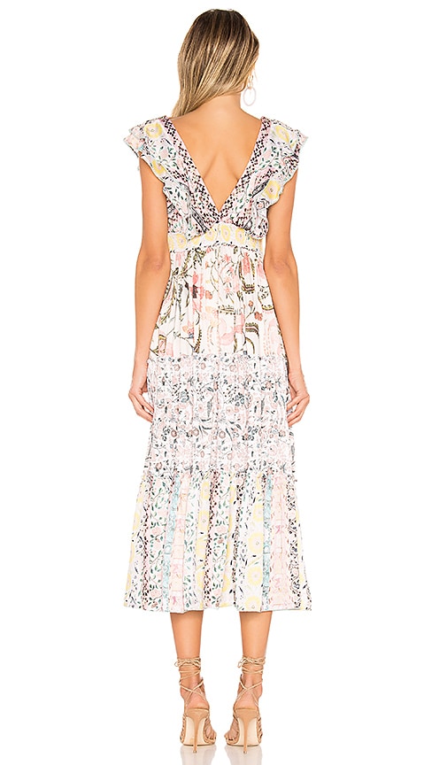 megan chiffon midi dress