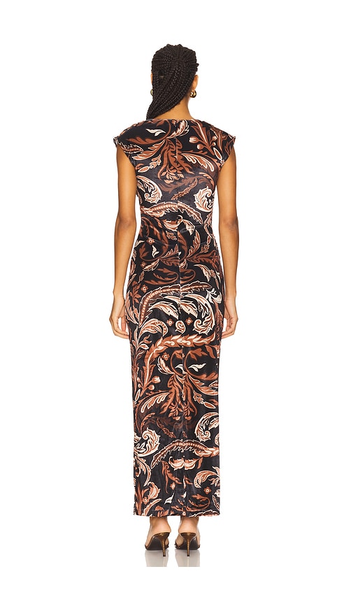  Hemant And Nandita Midi-kleid Dress In Black,rust. Größe S. Also In Xs. 