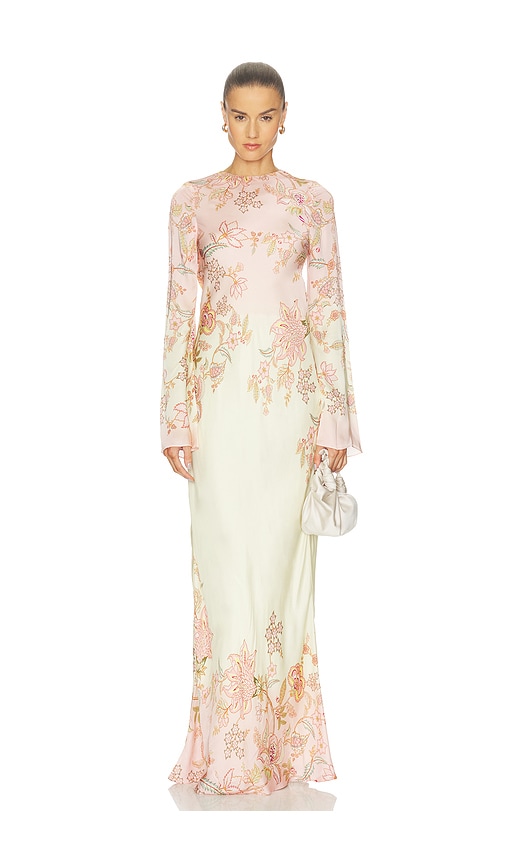 HEMANT AND NANDITA Back Ties Maxi Dress