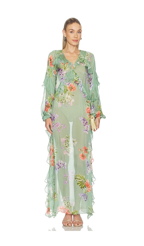 HEMANT AND NANDITA Long Ruffle Kaftan