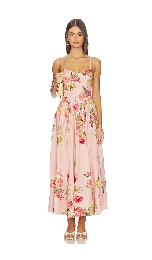 HEMANT AND NANDITA Corseted Midi Dress