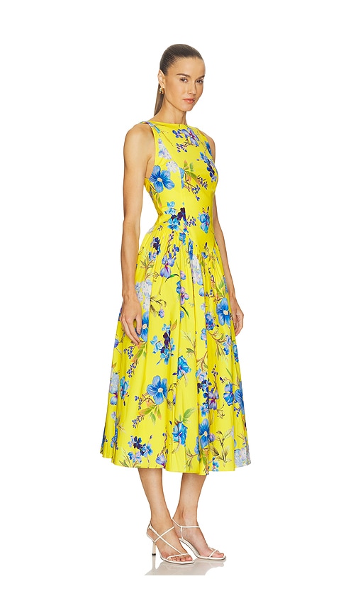 HEMANT AND NANDITA Boat Neck Midi Dress | Thumbnail 2