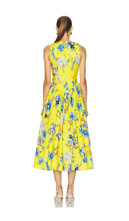 HEMANT AND NANDITA Boat Neck Midi Dress | Thumbnail 3