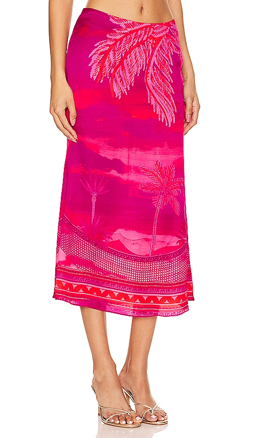 Shop Hemant & Nandita Midi Skirt In 多色