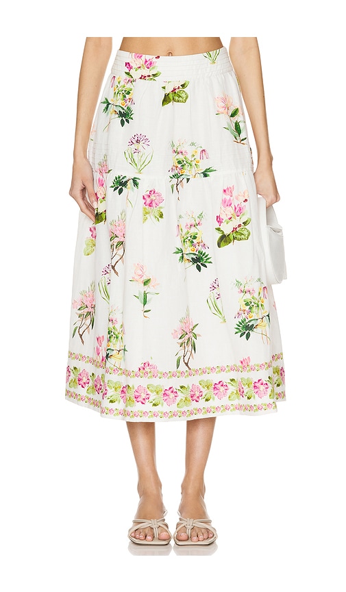 Hemant & Nandita Midi Skirt In White