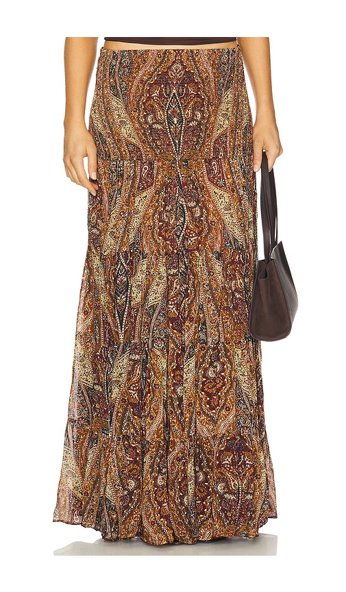 HEMANT AND NANDITA Tiered Maxi Skirt