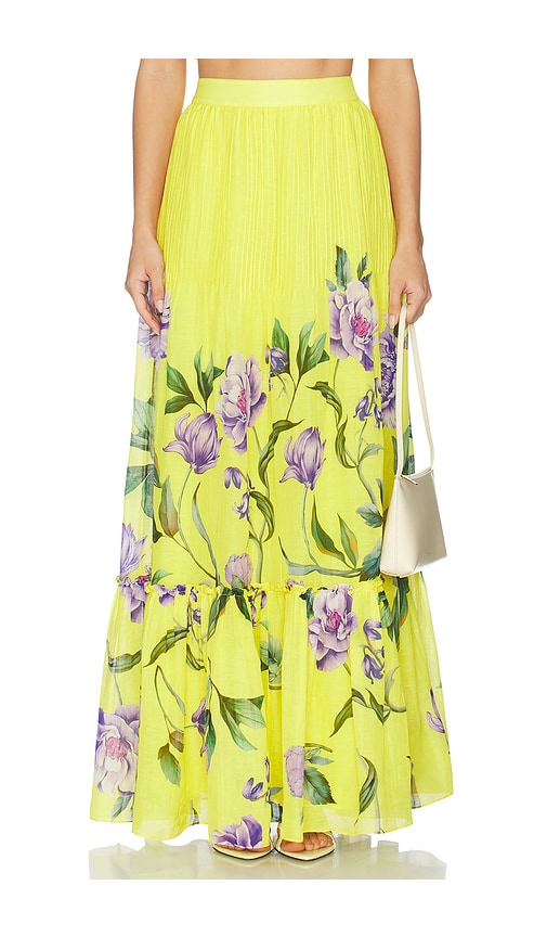 HEMANT AND NANDITA Pintuck Maxi Skirt