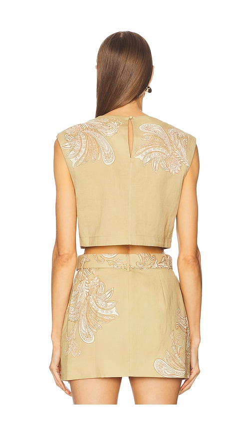 Hemant And Nandita Crop-top In Olive. Größe S. Also In Xs, M, L. 