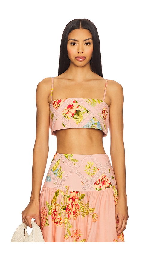 Bustier Top in Blush. - size XL (also in L, M, S, XS)