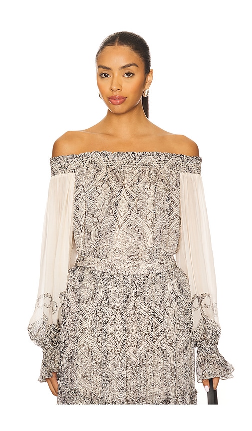 Hemant & Nandita Off Shoulder Top In Multi