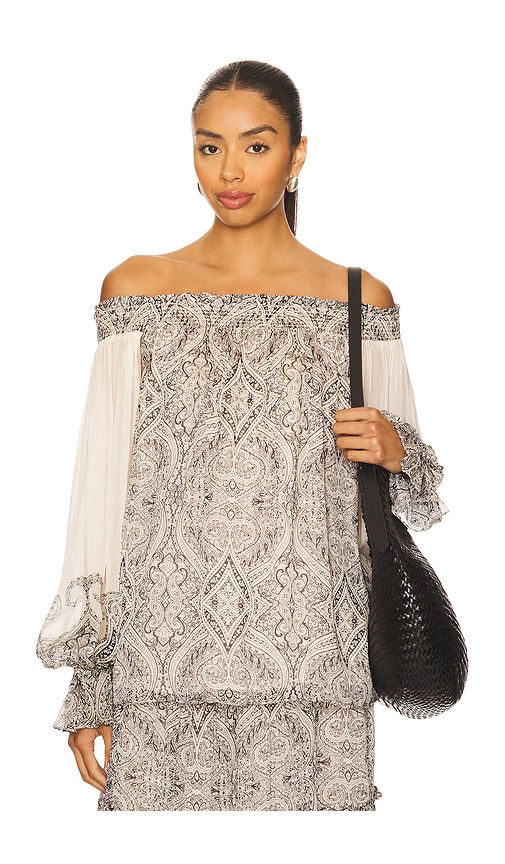 Hemant & Nandita Off Shoulder Top In Multi