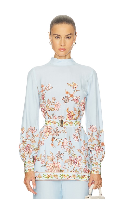 HEMANT AND NANDITA Scarf Neck Top en Baby Blue Taille L Also en XL 365 €