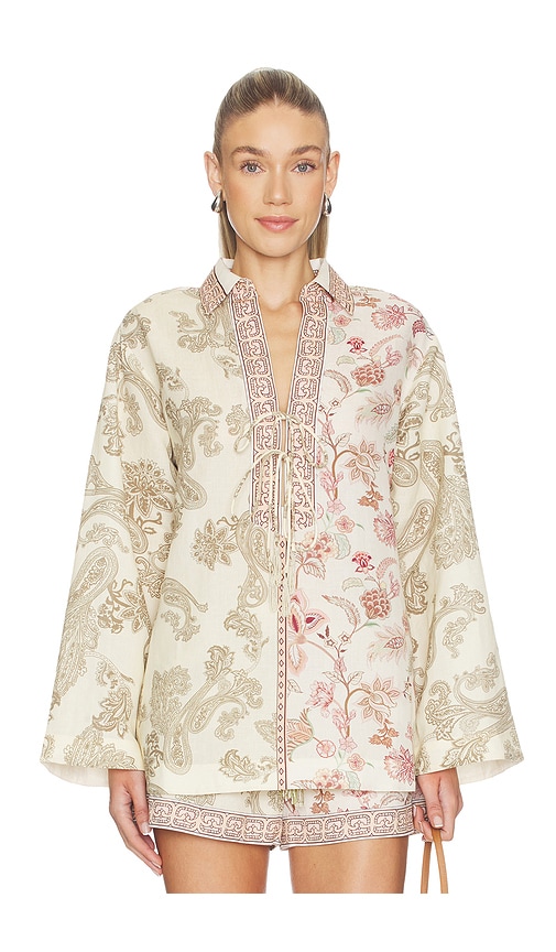 HEMANT AND NANDITA Drop Shoulder Collared Tunic