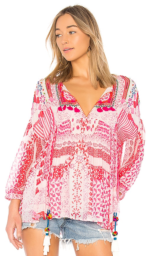 HEMANT AND NANDITA Esoteric Top in Pink | REVOLVE