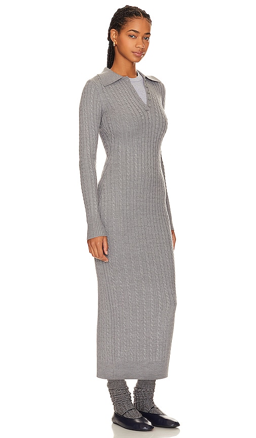 Shop Beverly Hills X Revolve Midi Cable Dress In Grey