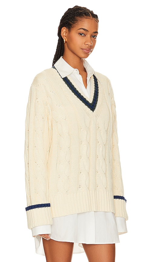 Shop Beverly Hills X Revolve V Neck Sweater In Ivory