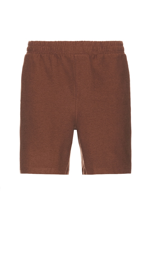 Shop Beyond Yoga Take It Easy Short In Bold Mocha Heather