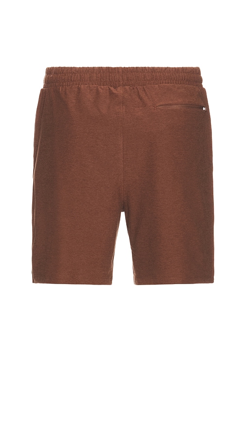 Shop Beyond Yoga Take It Easy Short In Bold Mocha Heather