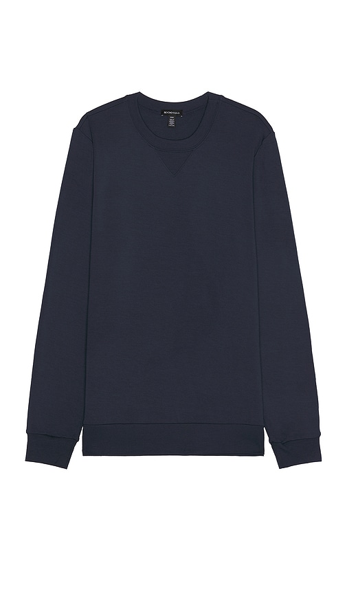 Shop Beyond Yoga Always Beyond Pullover Crew In Nocturnal Navy