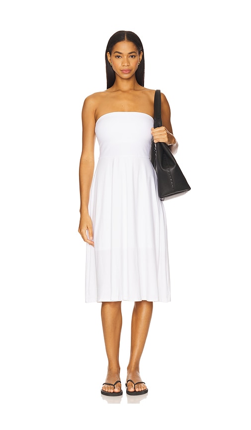 Featherweight Strapless Dress in White. - size S (also in L, M, XS)