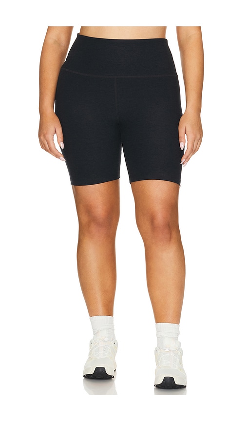 Beyond Yoga Biker-shorts Spacedye In Black