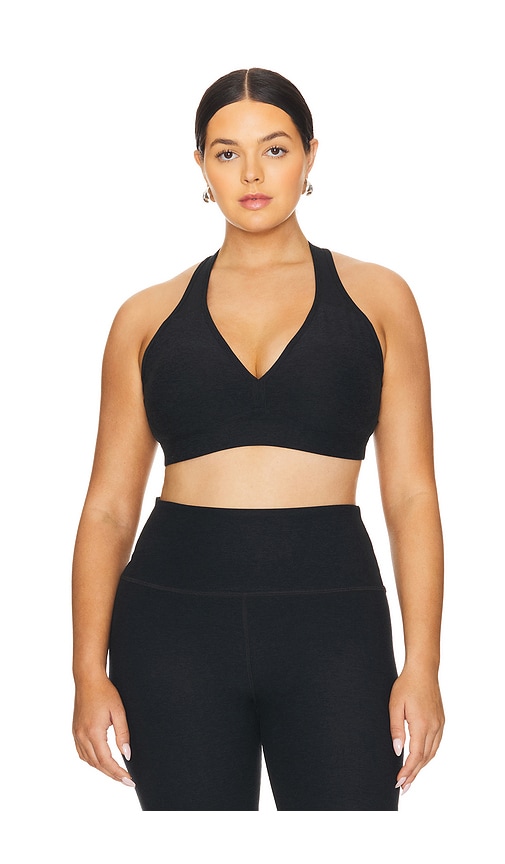Beyond Yoga Spacedye Lift Your Spirits Bra in Darkest Night