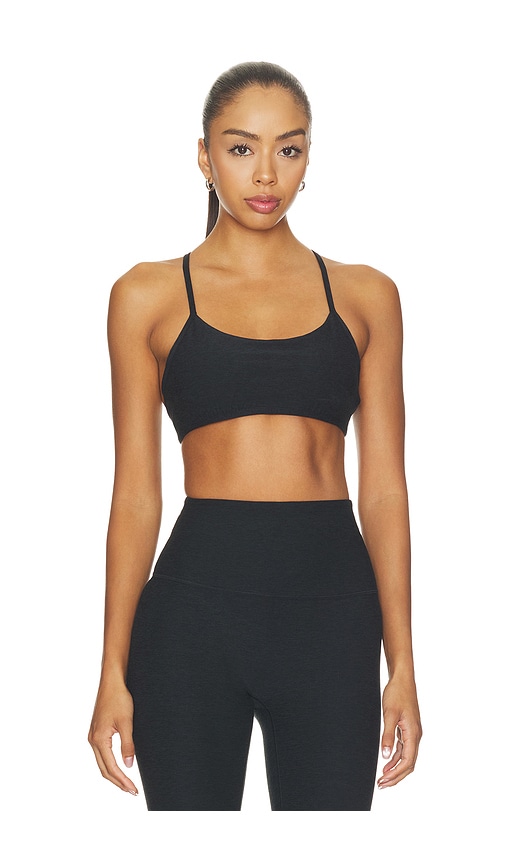 Beyond Yoga Spacedye Minimal Sports Bra In Darkest Night