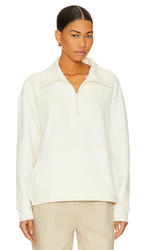 Beyond Yoga Trek Pullover Sweatshirt in Ivory.