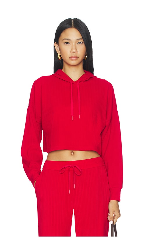 Beyond Yoga Breathe Easy Ribbed Cropped Hoodie