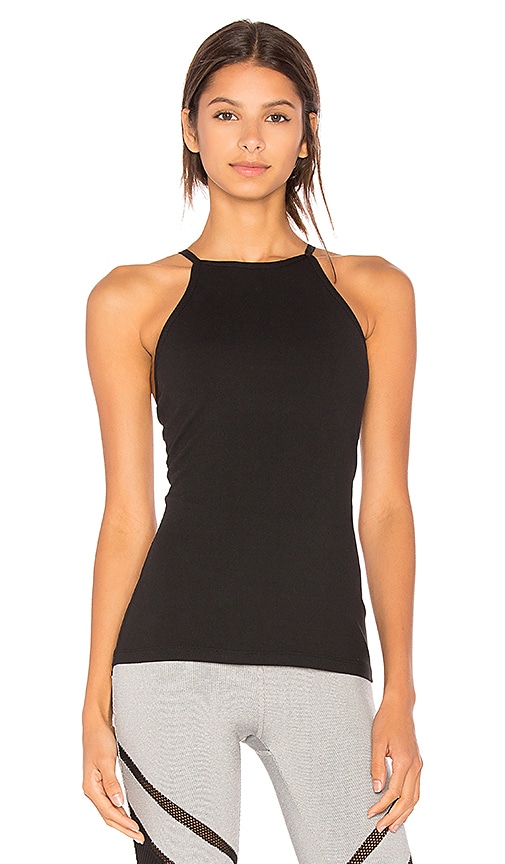 Beyond Yoga Open Back Tank in Jet Black