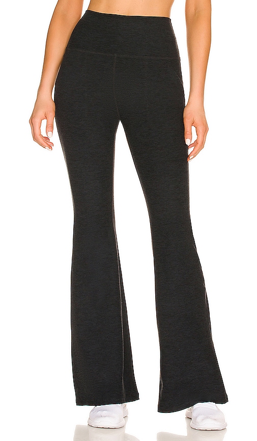Beyond Yoga Spacedye All Day Flare High Waisted Pant in Darkest Night