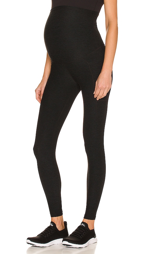 Beyond Yoga Spacedye Love the Bump Maternity Pocket Midi Legging in Darkest  Night