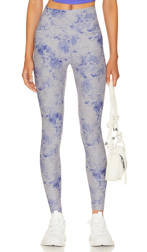 Beyond Yoga - Softmark Caught in the Midi High Waisted Leggings Charcoal  Leopard M