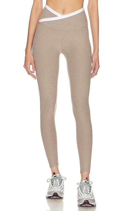 Beyond Yoga Spacedye At Your Leisure High Waisted Midi Legging in Truffle  Heather